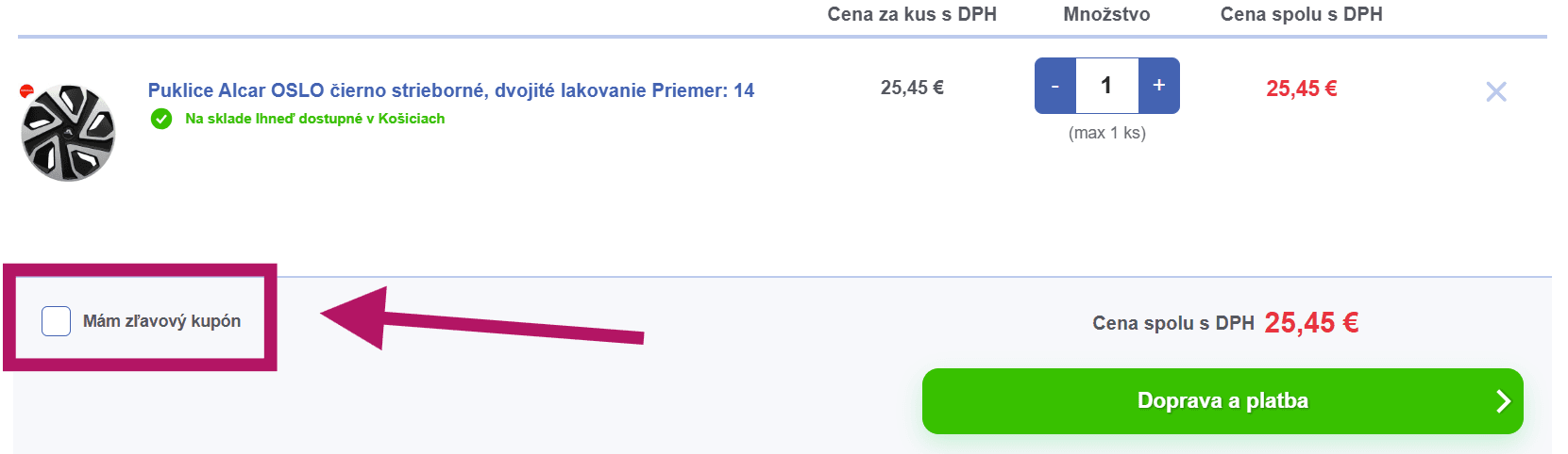 Ako uplatniť zľavový kupón na Asteel
