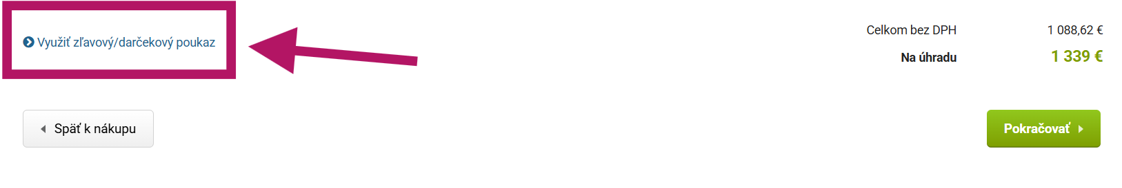 Použitie zľavového poukazu na Alza.sk