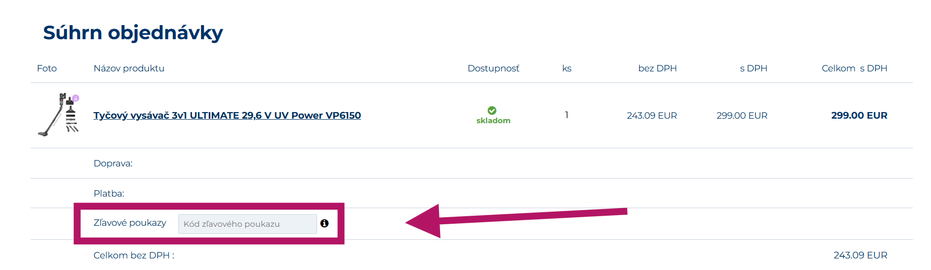 Ako uplatniť zľavový poukaz na My-Concept.sk