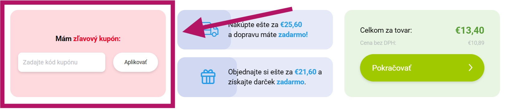 Použitie zľavového kupónu na Kbloom.sk