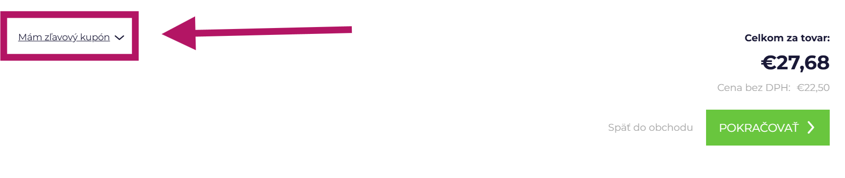 Uplatnenie zľavového kupónu na uni-max.sk